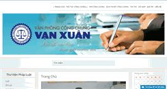 Desktop Screenshot of congchungvanxuan.com.vn