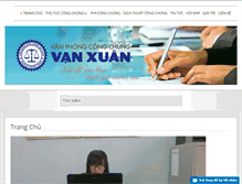 Tablet Screenshot of congchungvanxuan.com.vn